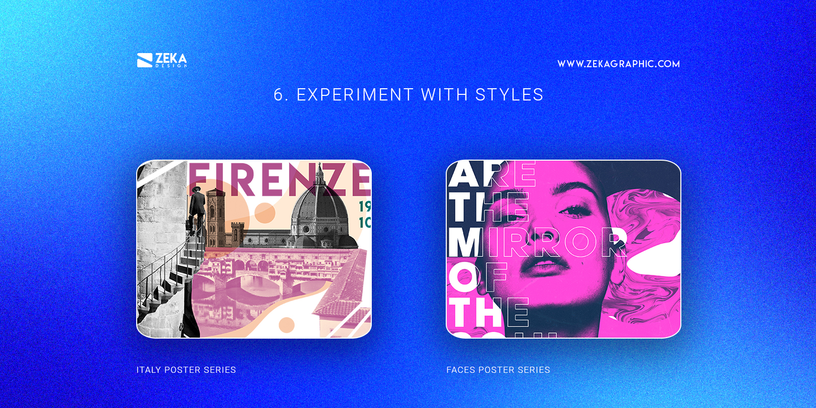 Experiment With Different Styles Graphic Design Tips