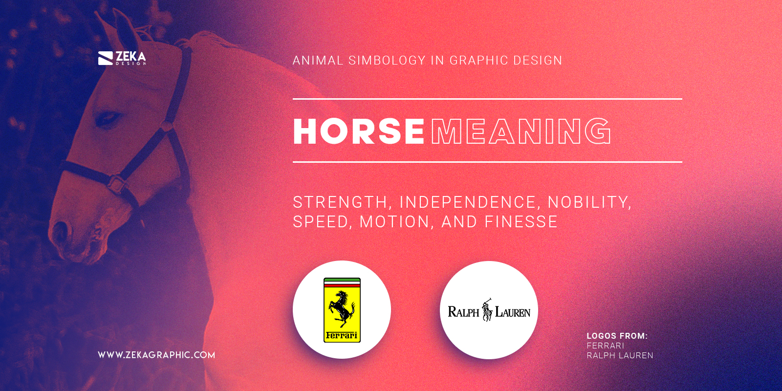 Famous Horse Logos Meaning In Graphic Design Animal Symbology