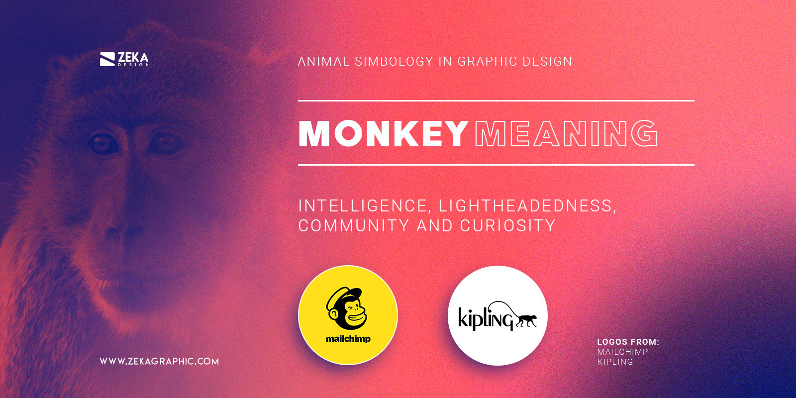 Famous Monkey Logos Meaning In Graphic Design Animal Symbology