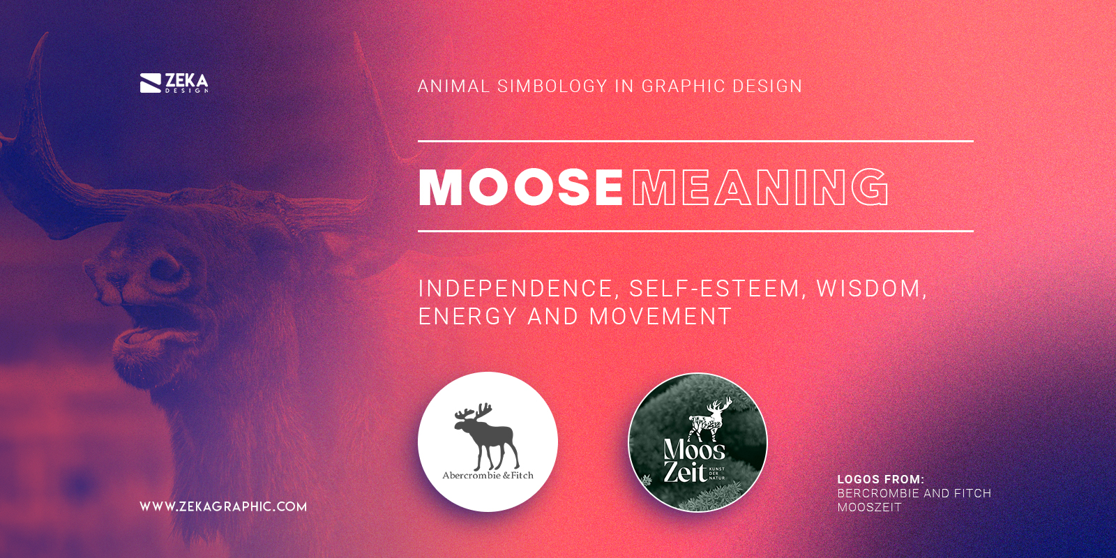 Famous Moose Logos Meaning In Graphic Design Animal Symbology