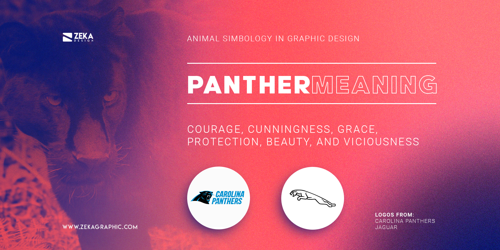 Famous Panther Logos Meaning In Graphic Design Animal Symbology