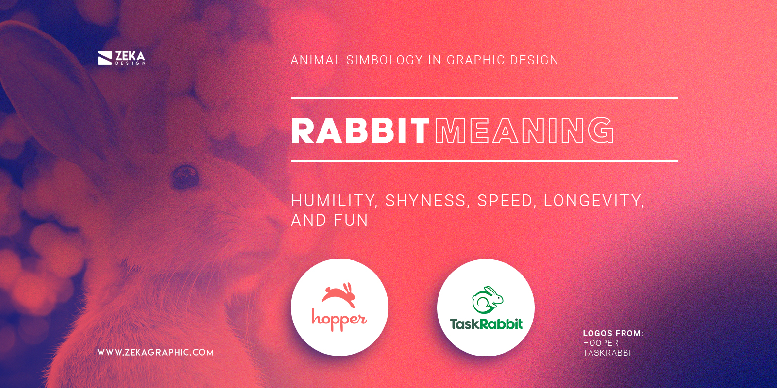 Famous Rabbit Logos Meaning In Graphic Design Animal Symbology