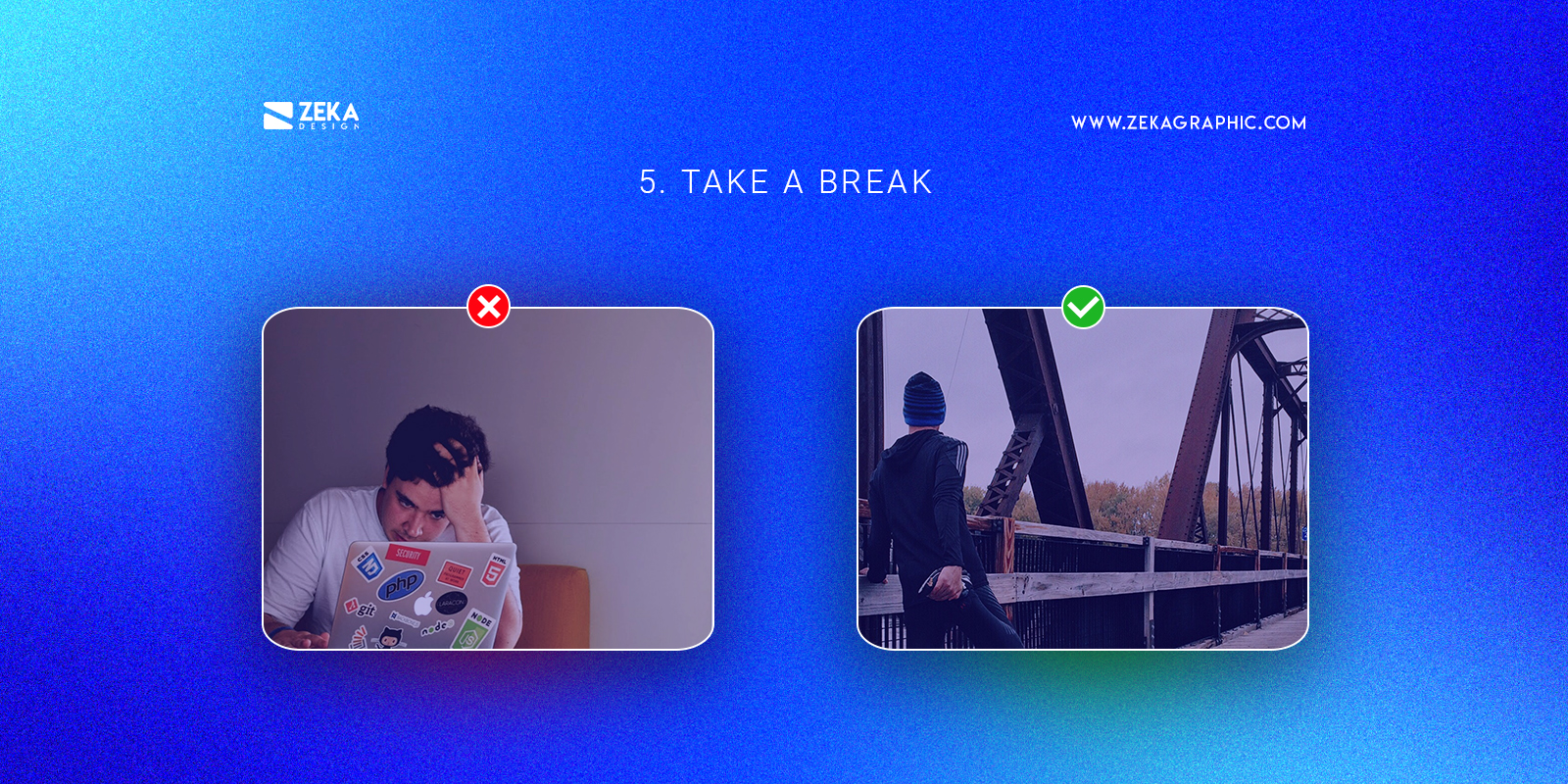 Take a Break Graphic Design Tips