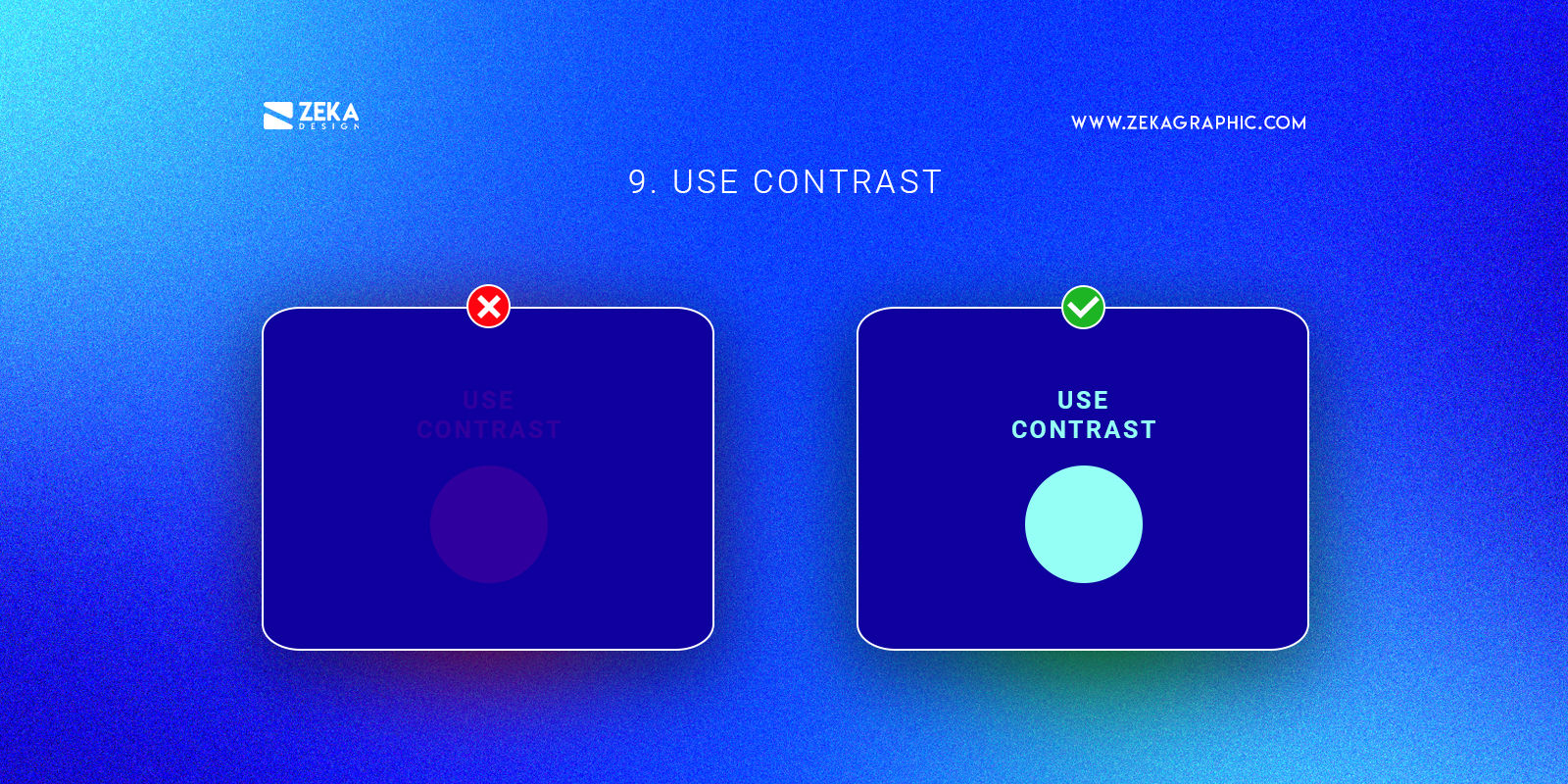 Use Contrast Graphic Design Tip To Become a Pro Graphic Designer