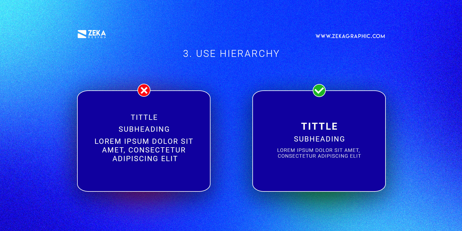 Use Visual Hierarchy Pro Graphic Design Tip