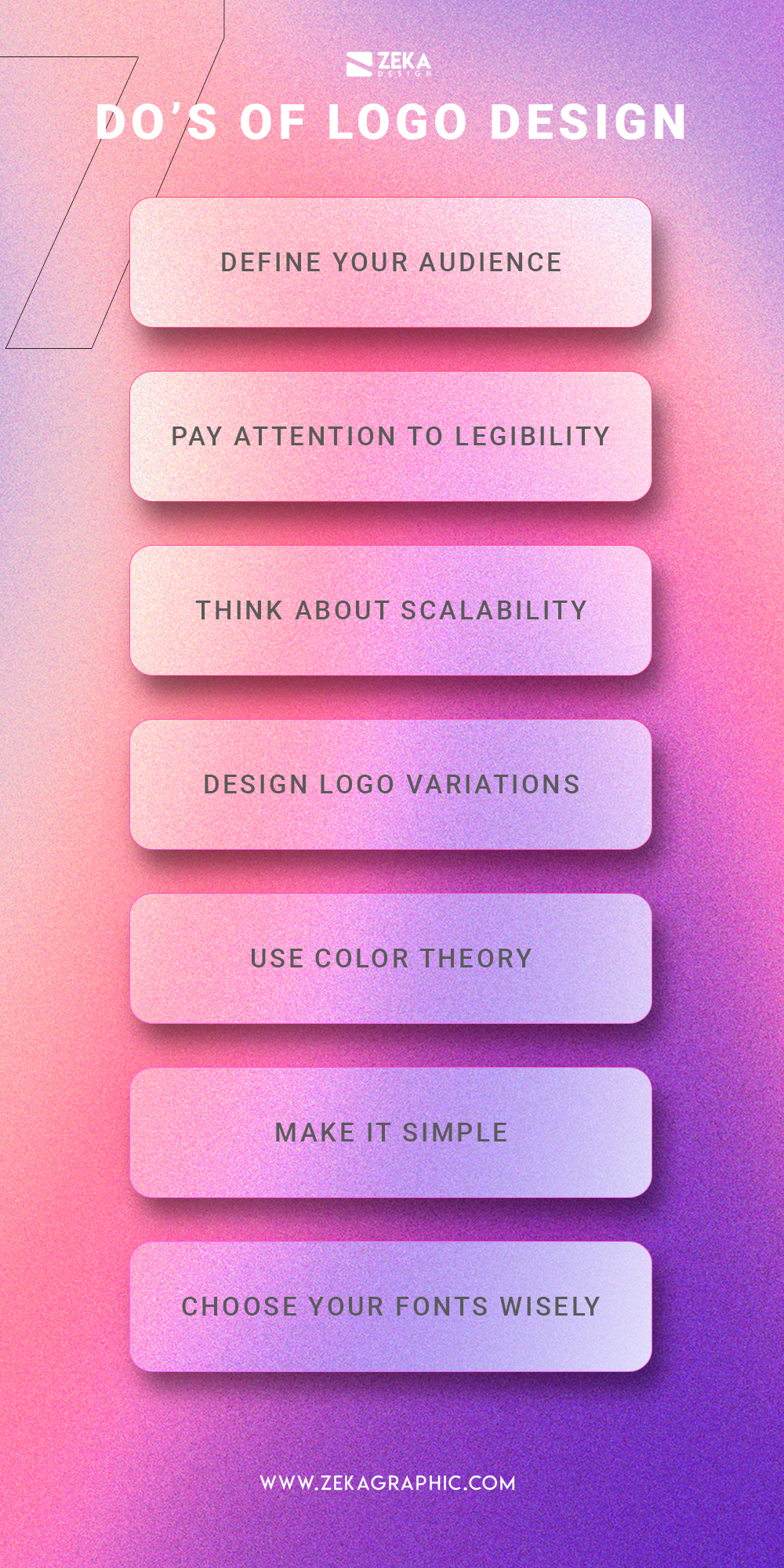 7 Do For a Good Logo Design Infographic