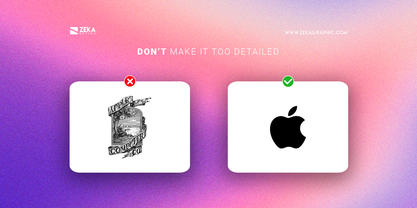 Donts Logo Design Tips Make it too detailed