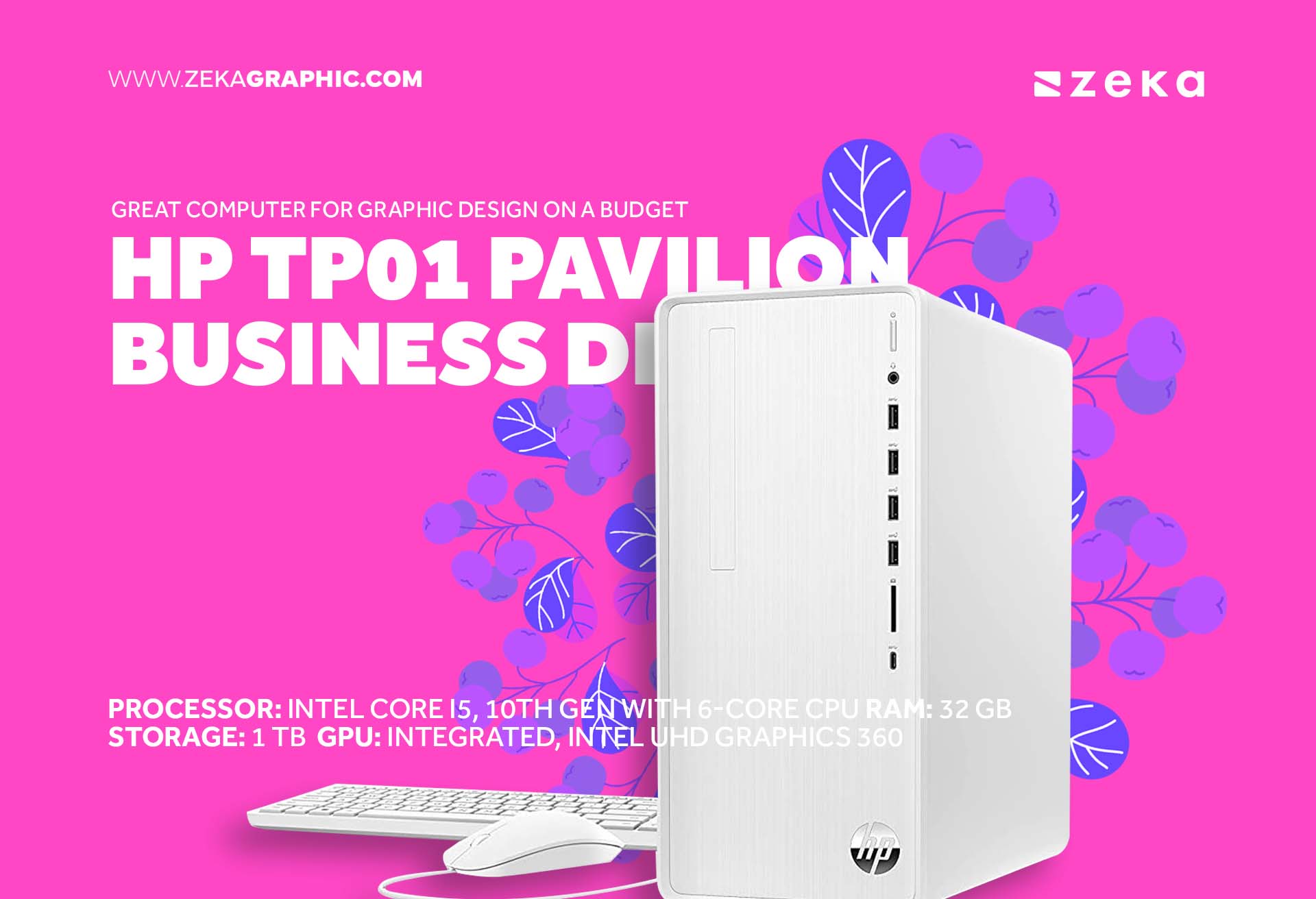 HP TP01 Pavilion Business Desktop Great Computer for Graphic Design on a Budget