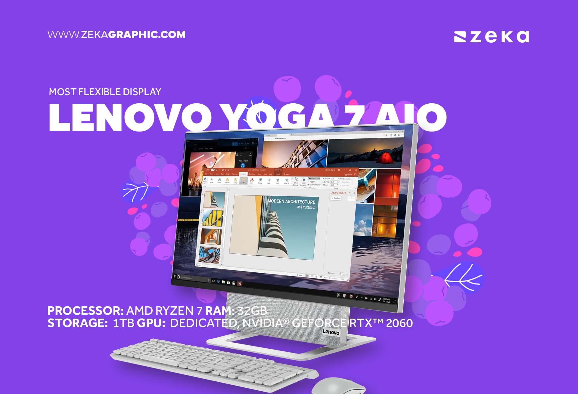 Lenovo Yoga 7 AiO Most Flexible Display