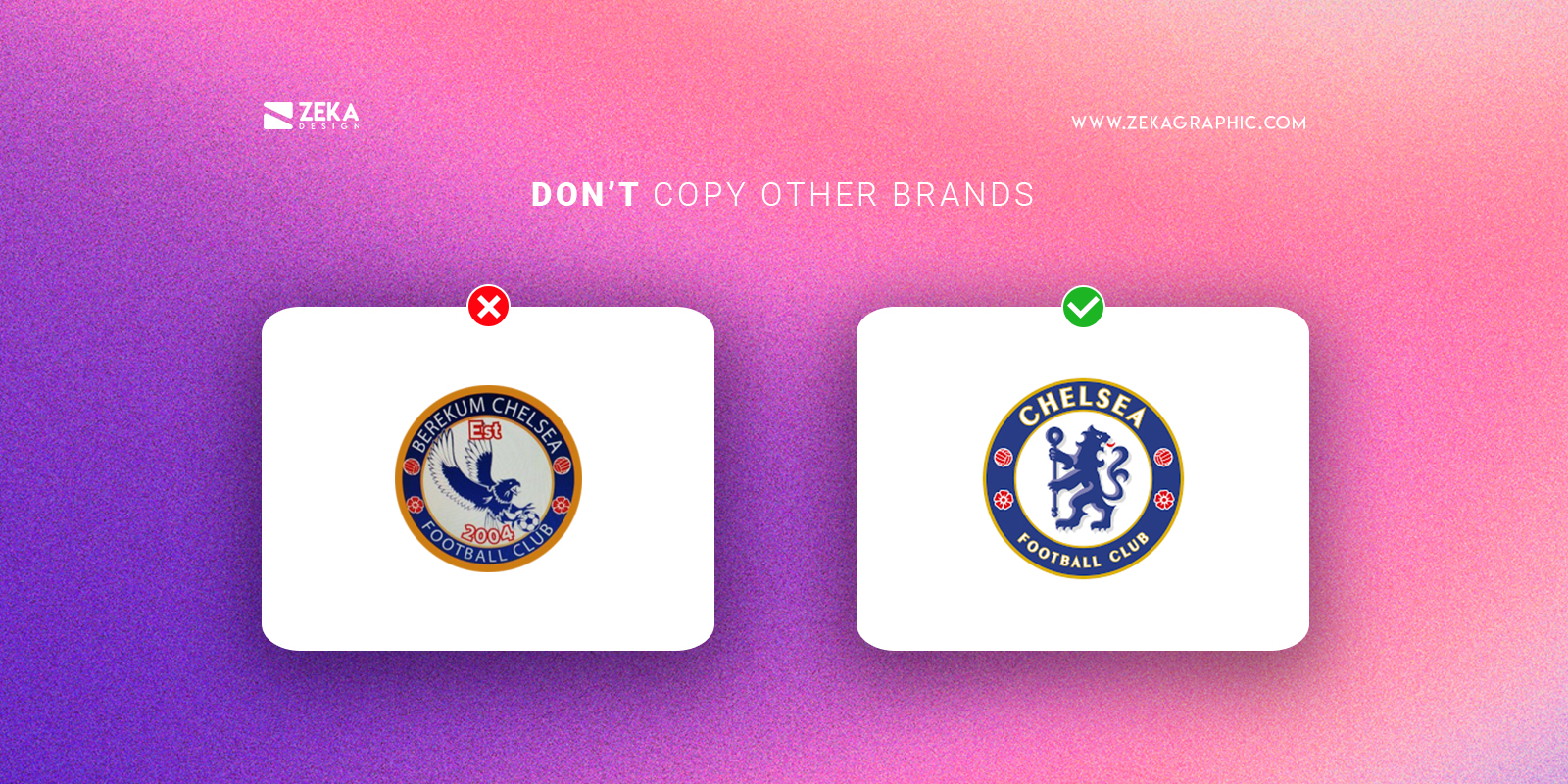 Logo Design dont Copy other brands