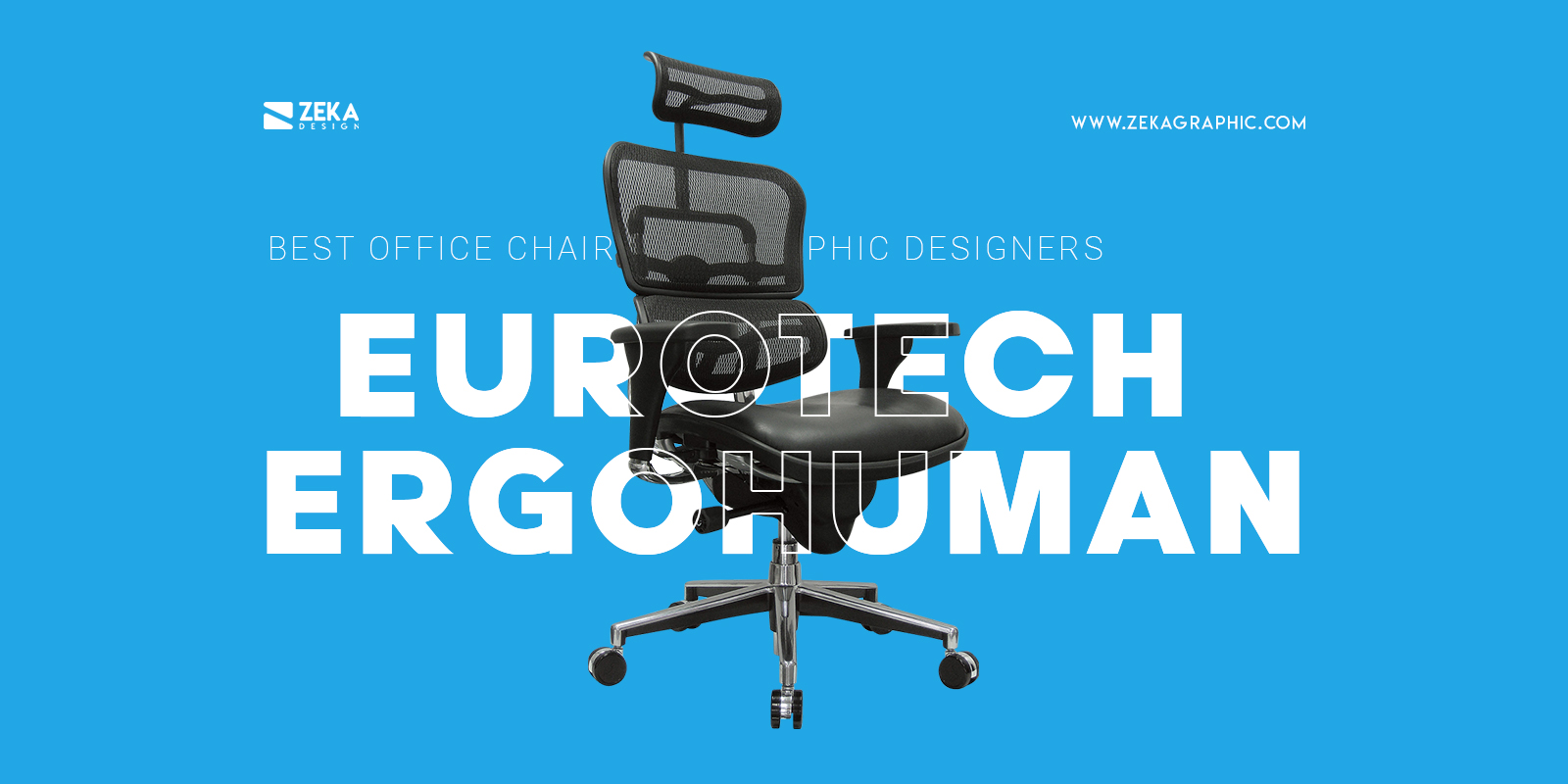 Eurotech Ergohuman Best Office Chair With Headrest For Graphic Designers