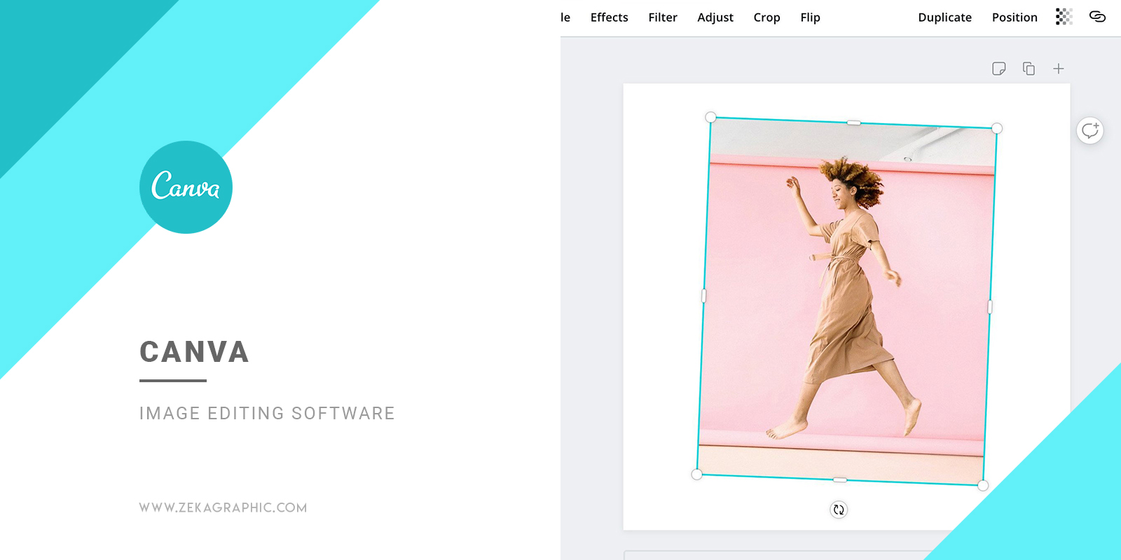 Canva Image Editing Software for Graphic Design