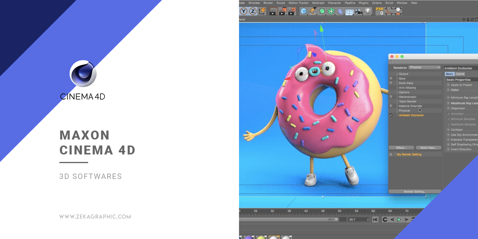 Cinema 4D 3D Software for Graphic Design