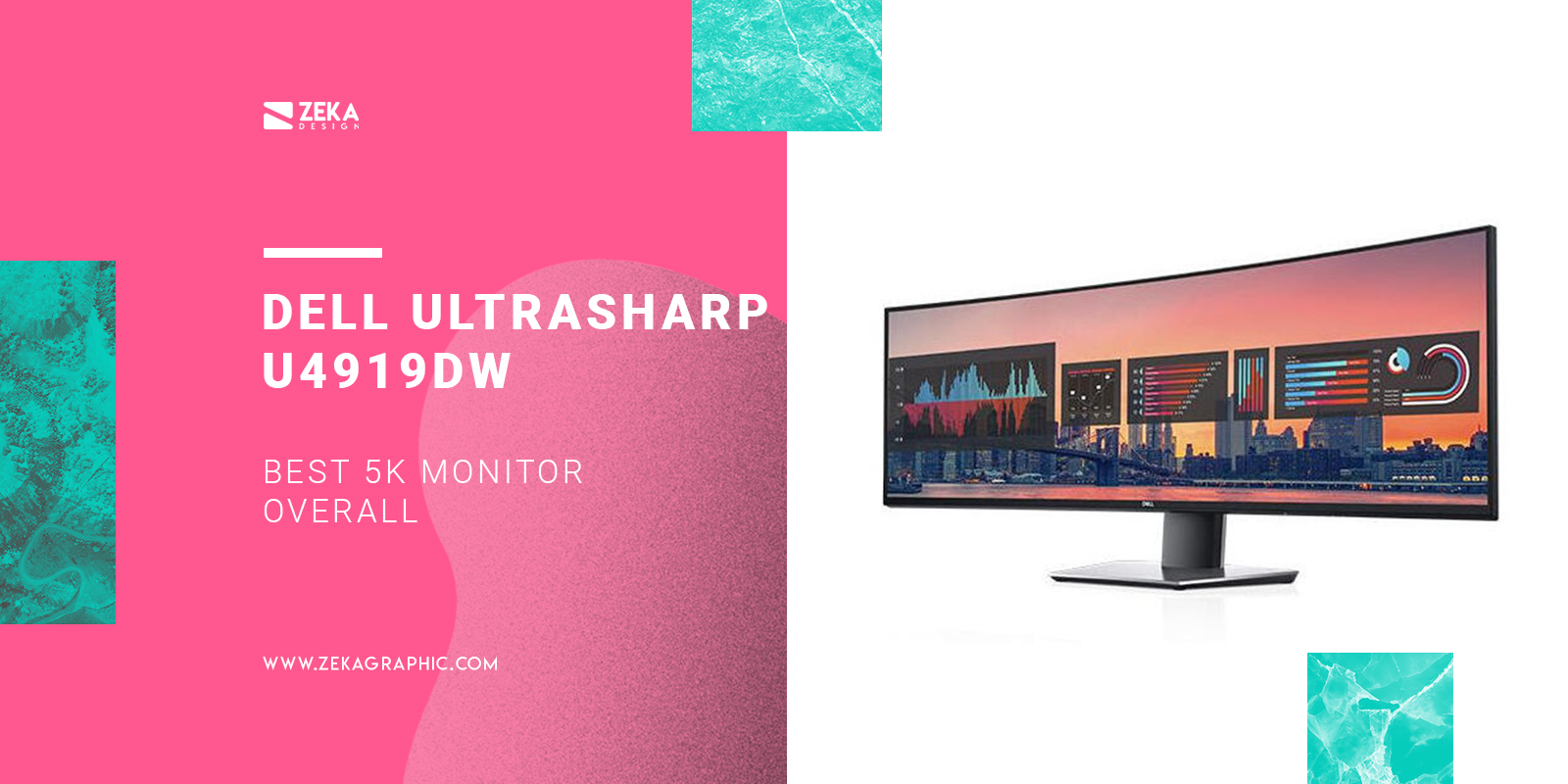 Dell UltraSharp U4919DW Best 5K Monitor Overall for graphic design