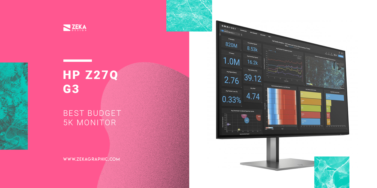 HP Z27q G3 Best Budget 5K Monitor for graphic design