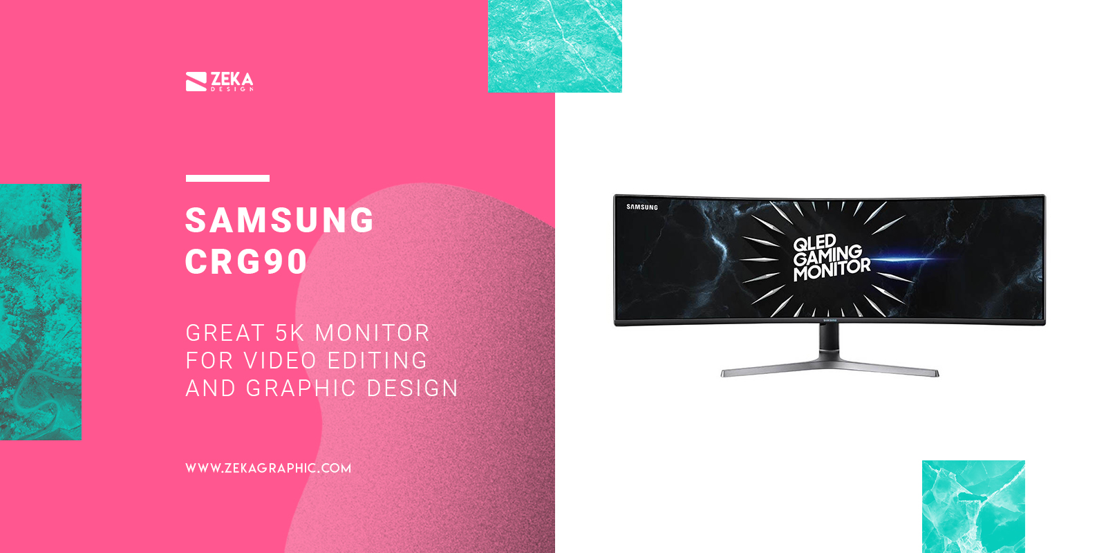Samsung CRG90 Great 5K Monitor for graphic design and video editing