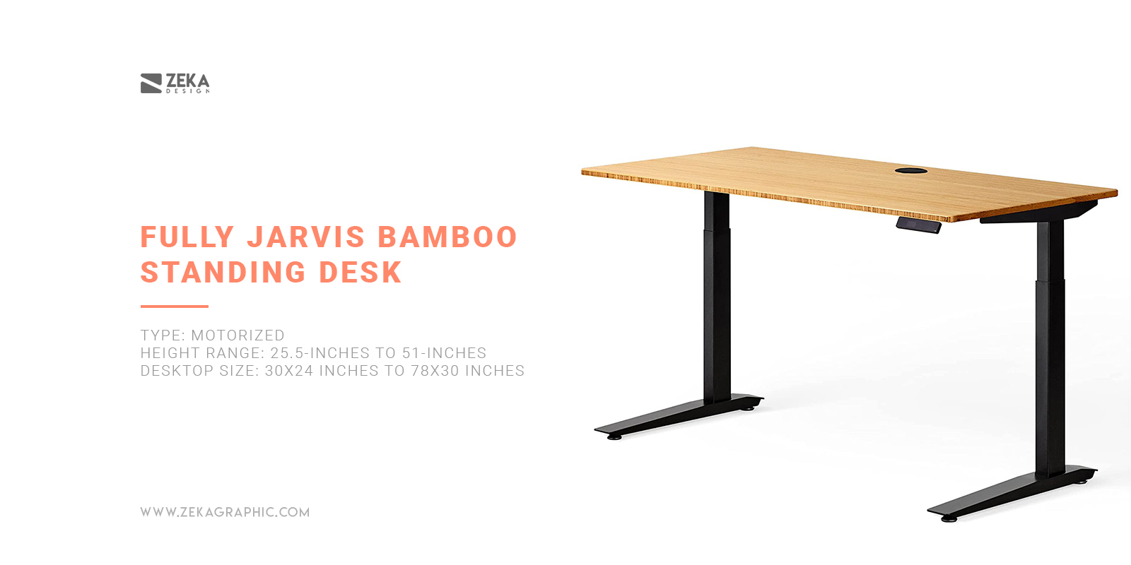 Fully Jarvis Bamboo Standing Desk Best Eco-Friendly Standing Desk