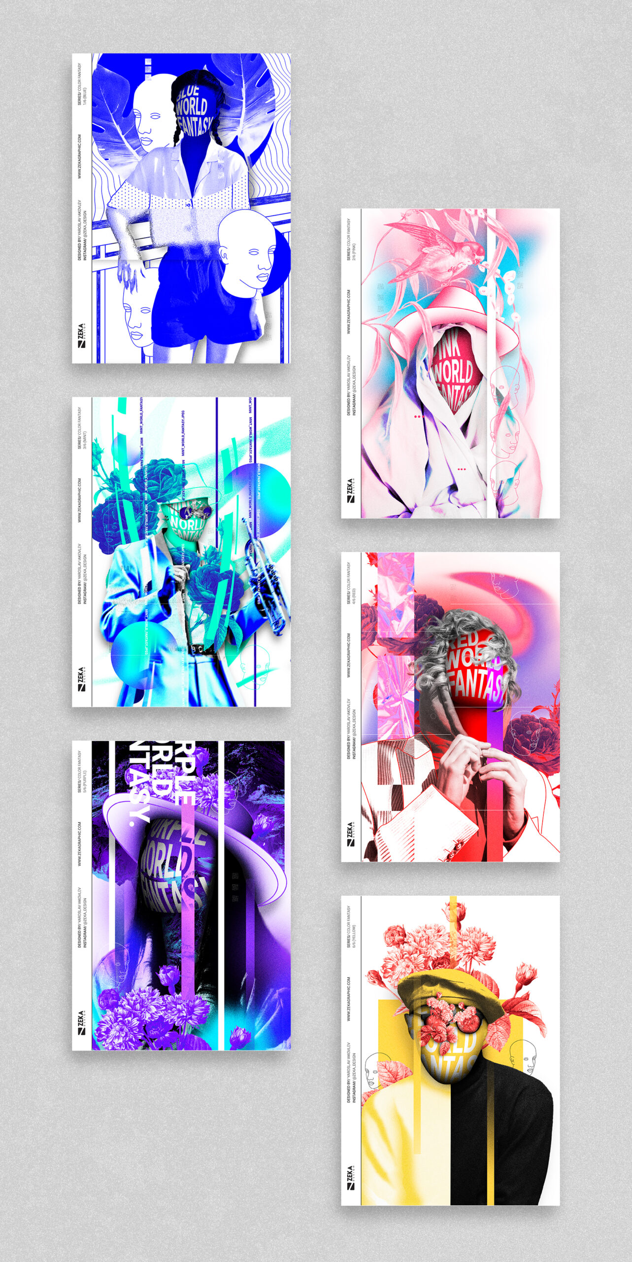 2021 Color Fantasy Poster Design Portfolio Zeka Design