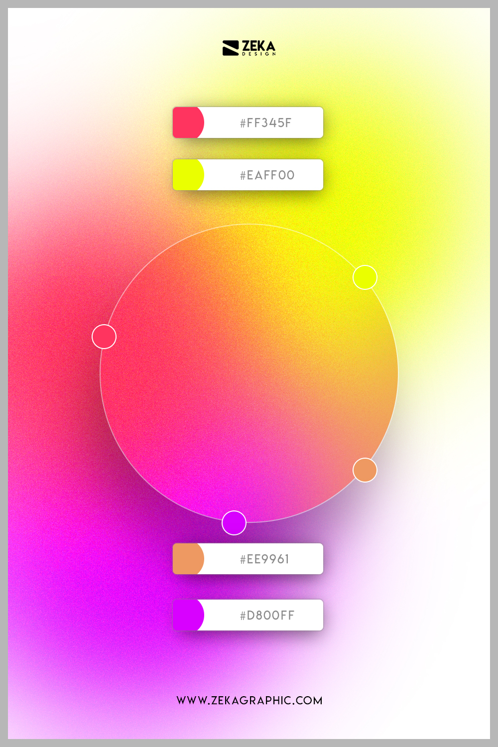 3 Color Gradient Inspiration For Graphic Design 2022