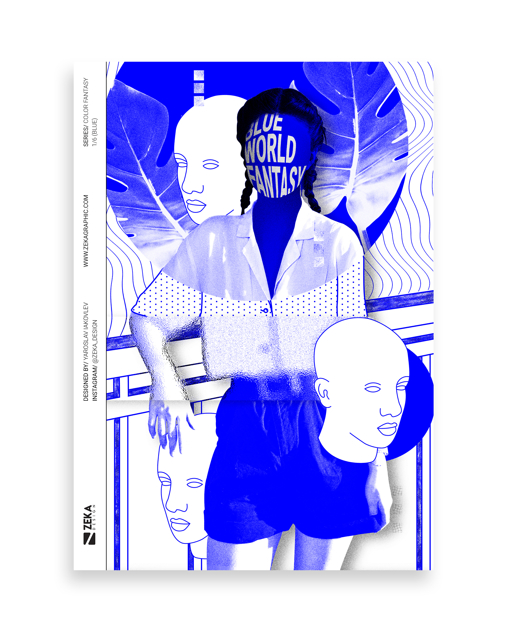 Color Fantasy Poster Design 01 Blue by Zeka Design