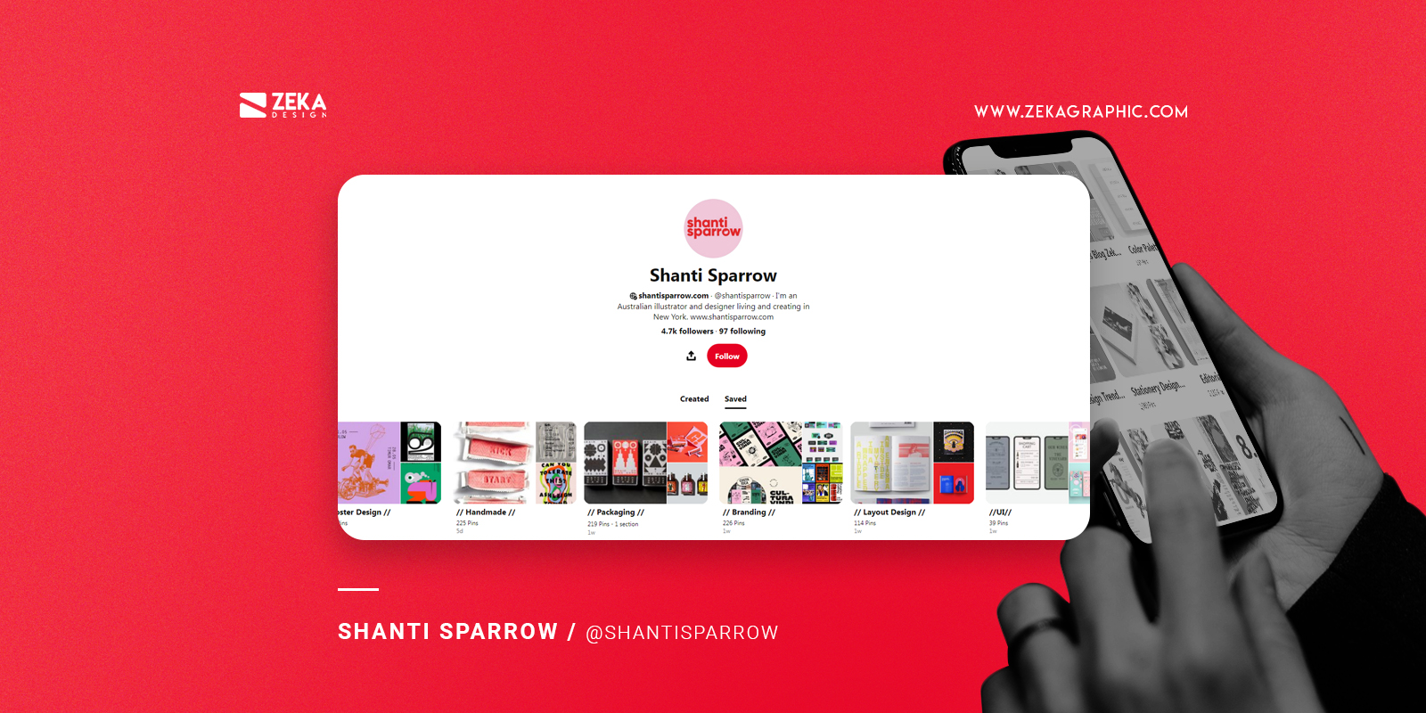 Shanti Sparrow Best Pinterest Accounts To Follow As Graphic Designer