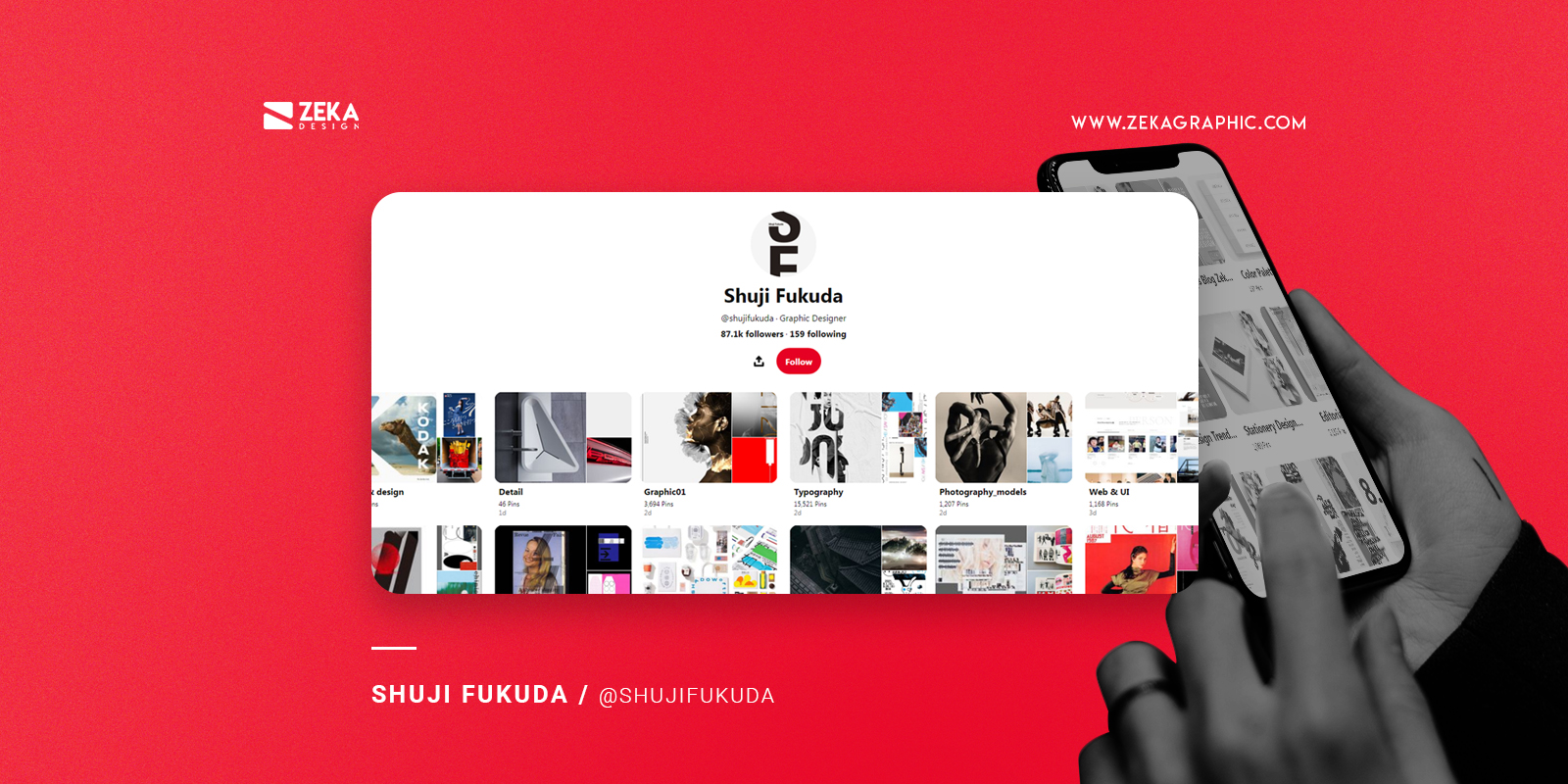 Shuji Fukuda Best Pinterest Accounts To Follow As Graphic Designer