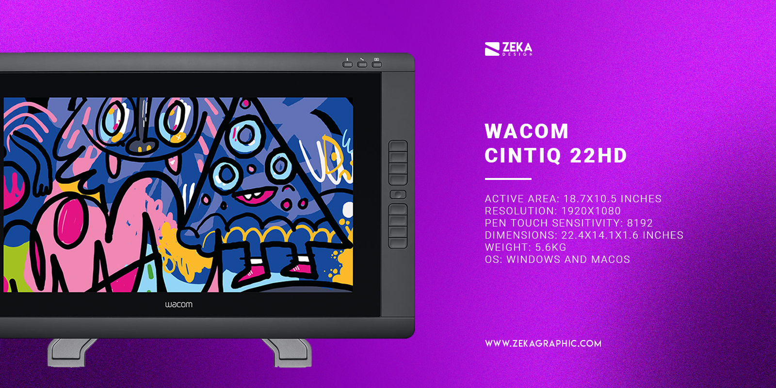 Wacom Cintiq 22HD Best tablets for art and illustration
