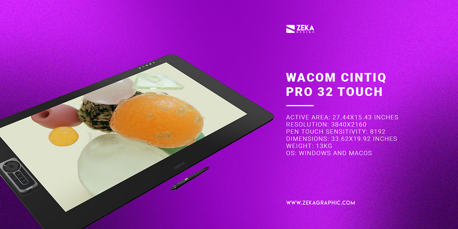 Wacom Cintiq Pro 32 Touch The Best Wacom Tablet For Professional Designers and artists