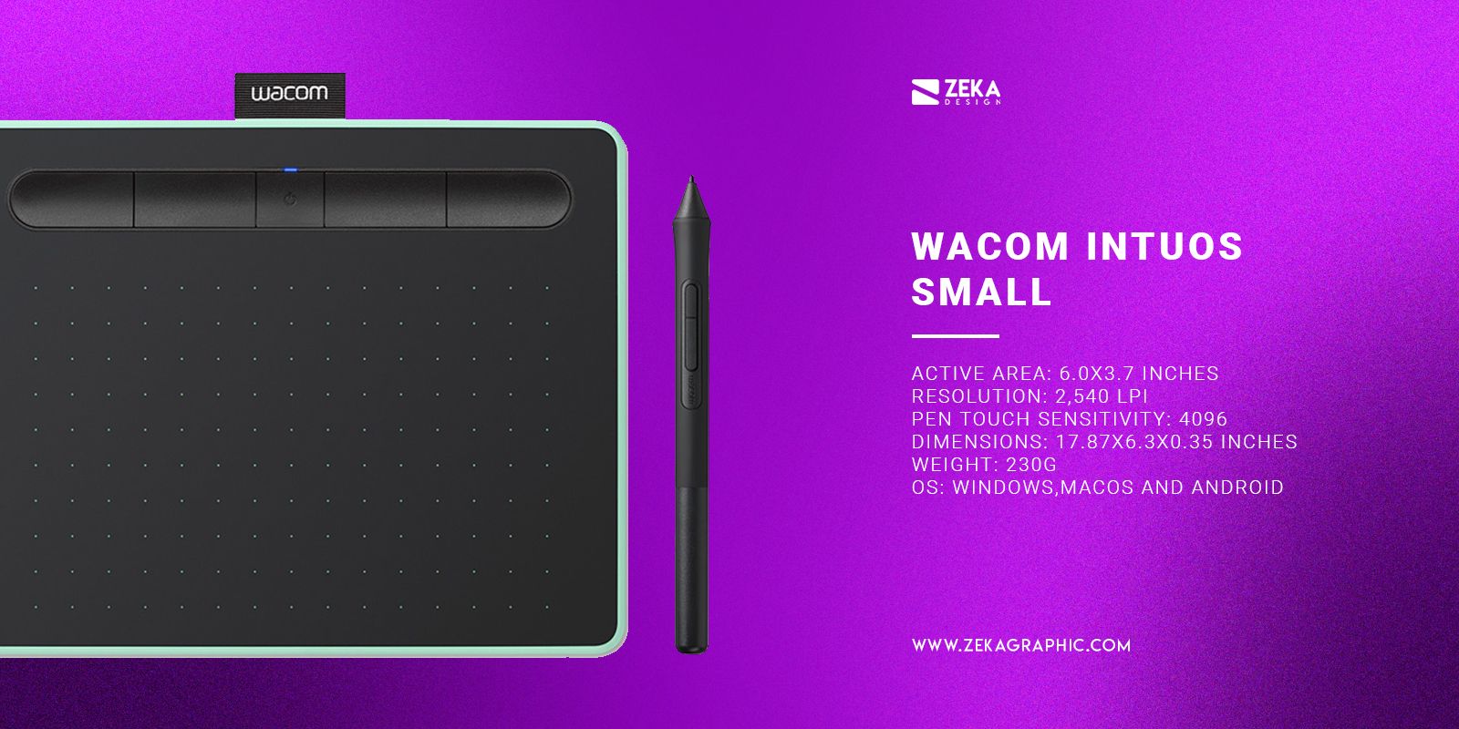 Wacom Intuos Small Best budget-friendly small Wacom tablet for designers and artists