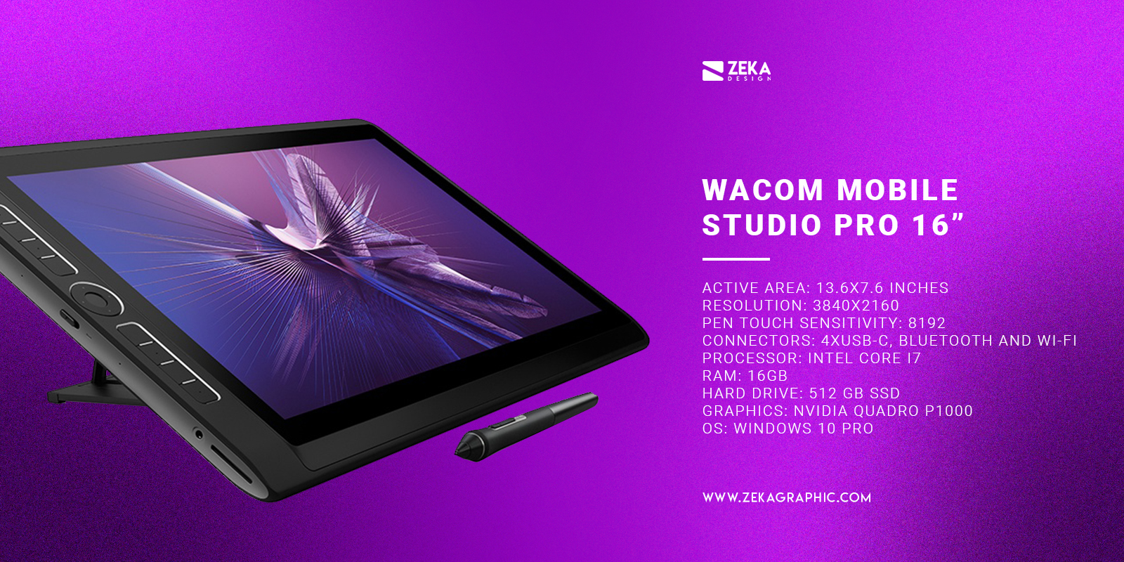 Wacom Mobile Studio Pro 16 The Best High-End Wacom Tablet For Designers and artists
