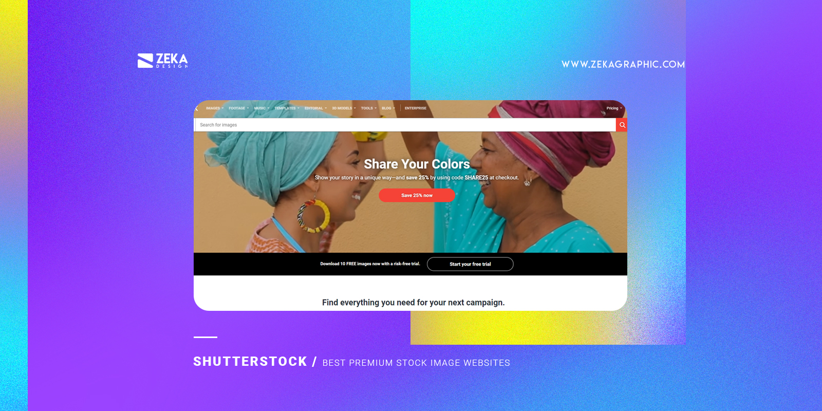 Shutterstock Best Stock Image Websites For Graphic Designers