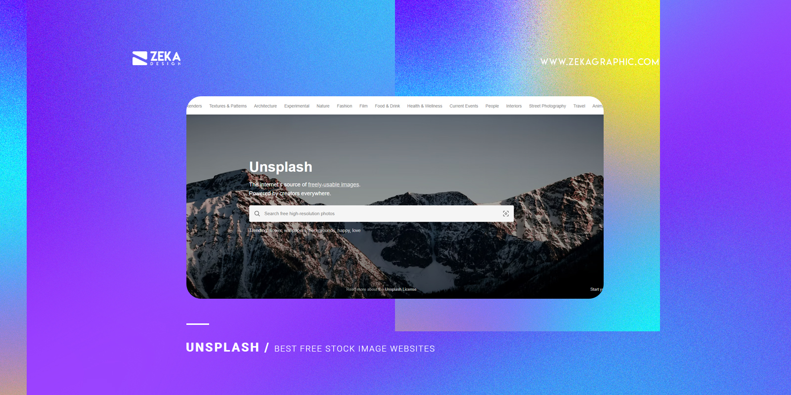 Unsplash Best Stock Image Websites For Graphic Designers
