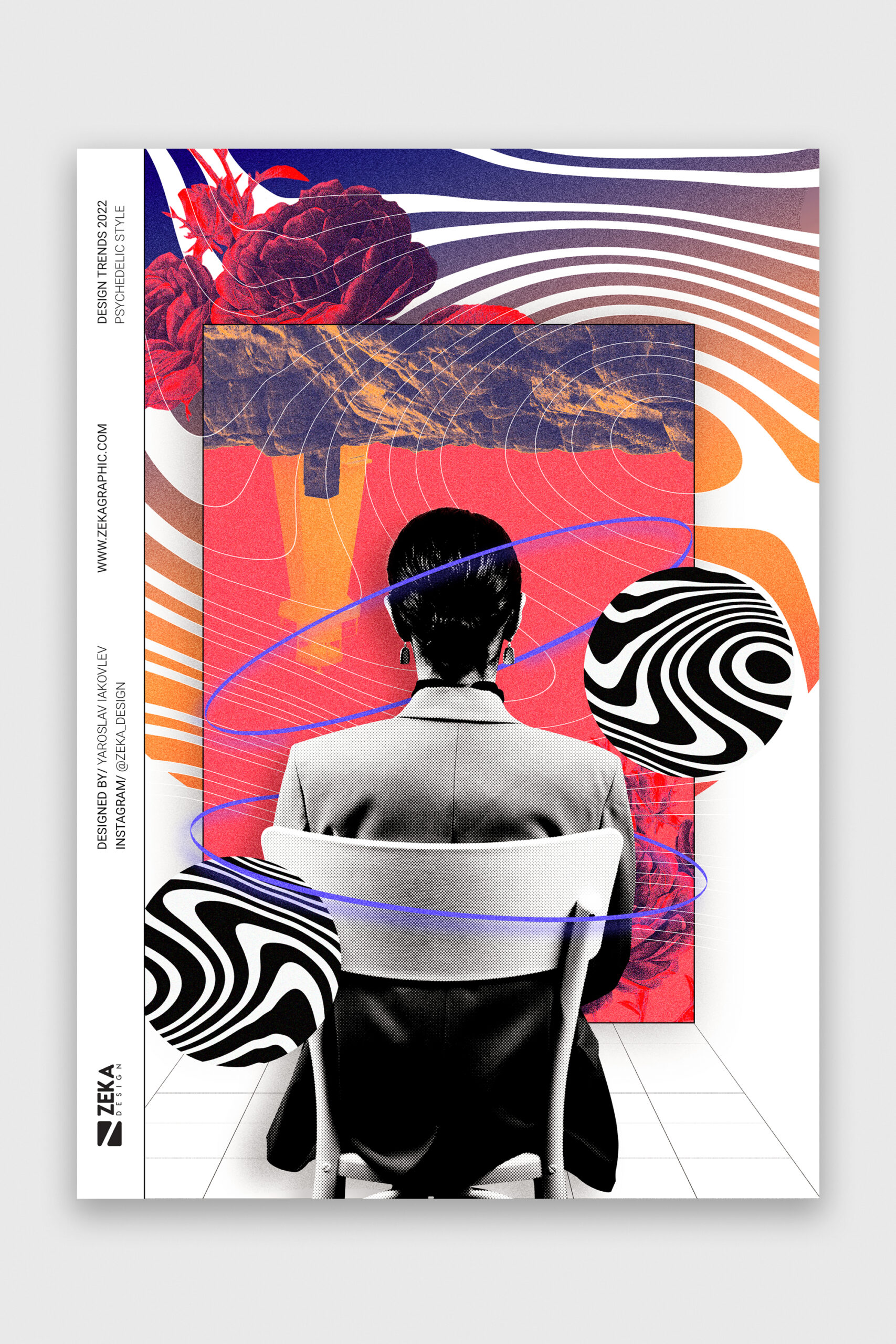 Graphic Design Trends 2022 Psychedelic Style