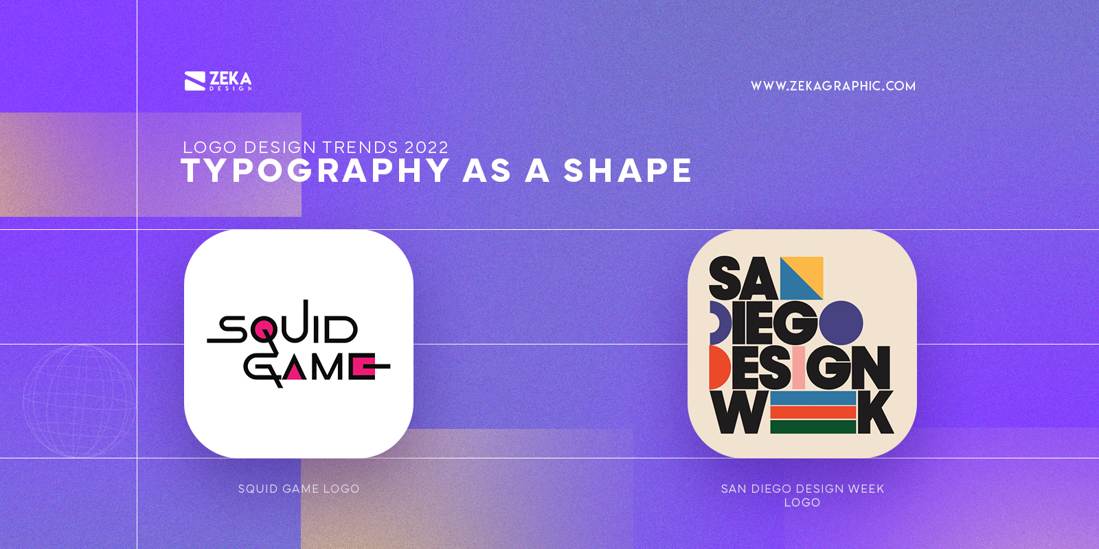Typography as a shape Logo Design Trends 2022