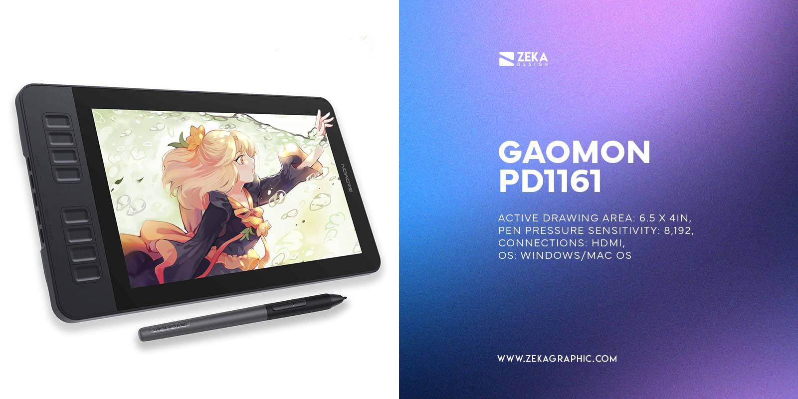 Best Drawing Tablets With Screen Gaomon PD1161