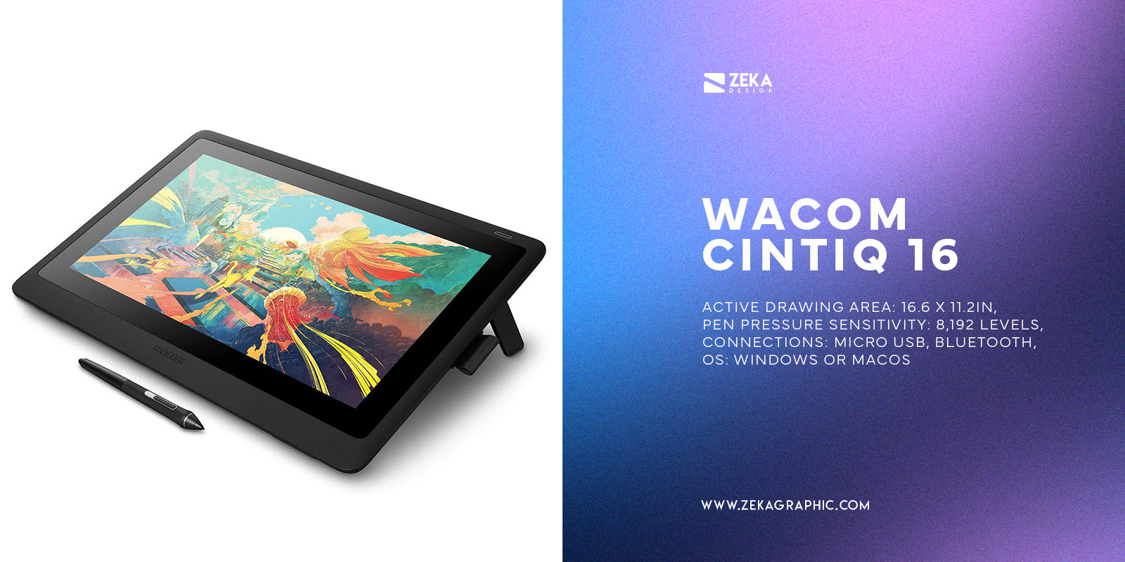 Best Drawing Tablets With Screen Wacom Cintiq 16