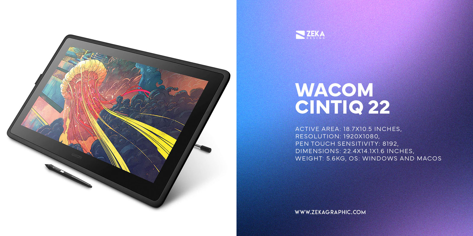 Best Drawing Tablets With Screen Wacom Cintiq 22