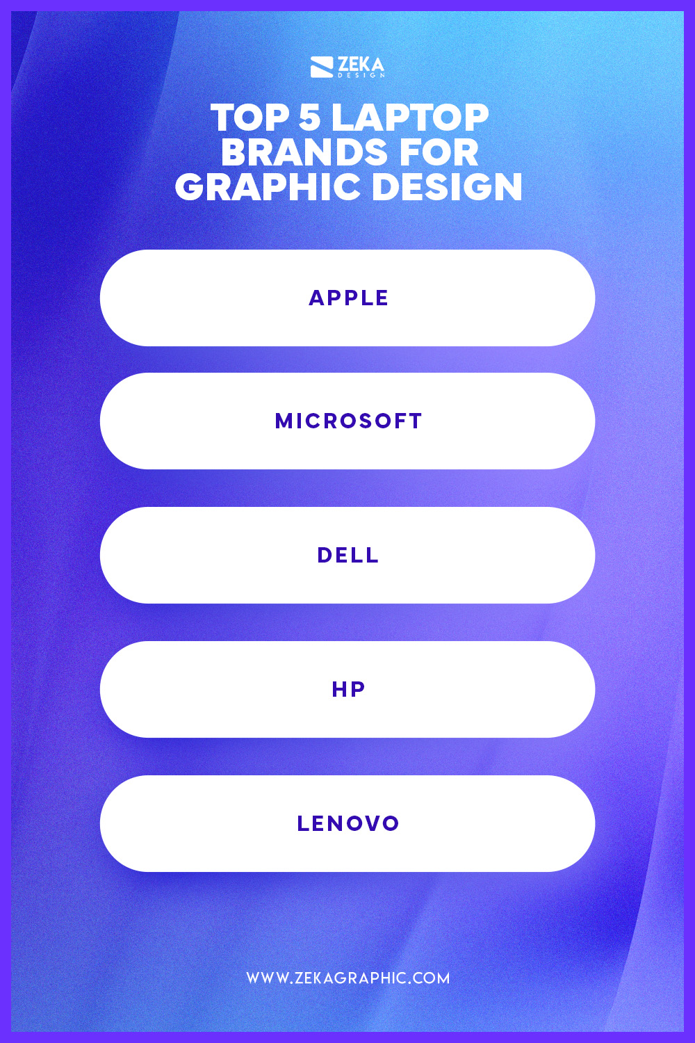 Top 5 Best Laptop Brands For Graphic Design