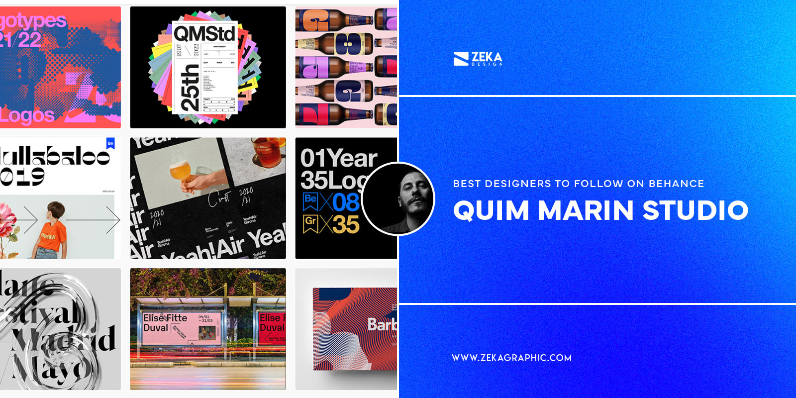 Best Designers To Follow on Behance Quim Marin Studio