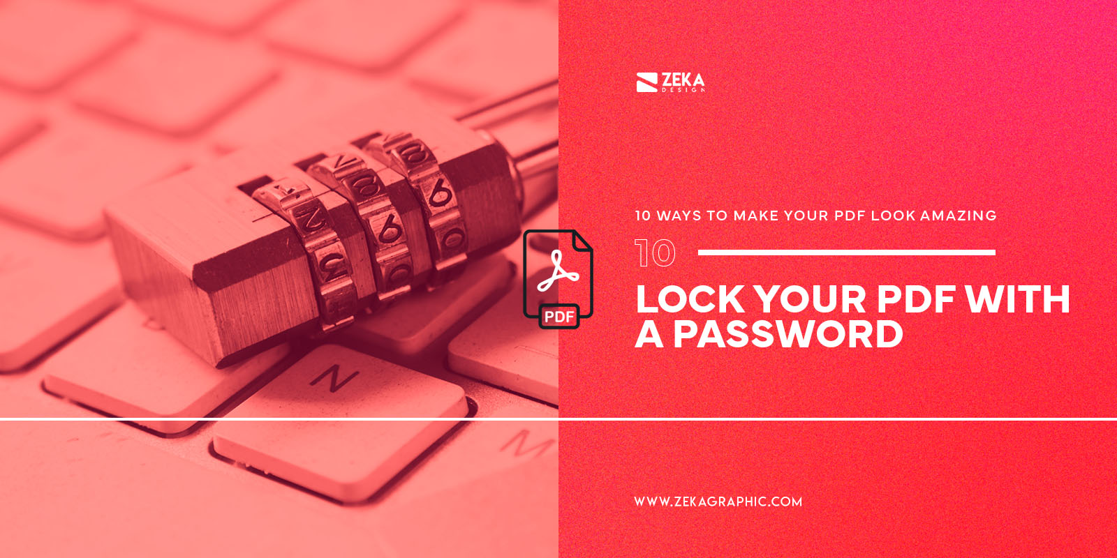 Lock Your PDF with A Password