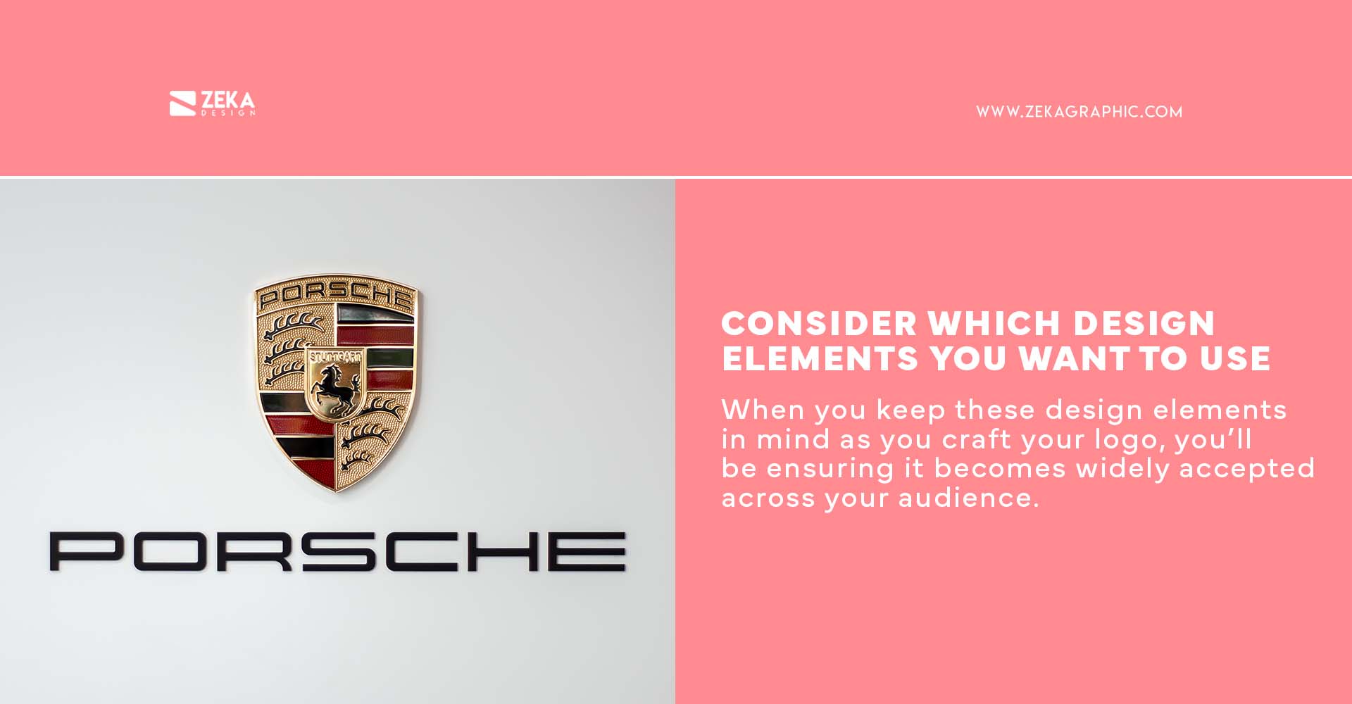 Consider which design elements you want to use in your logo design