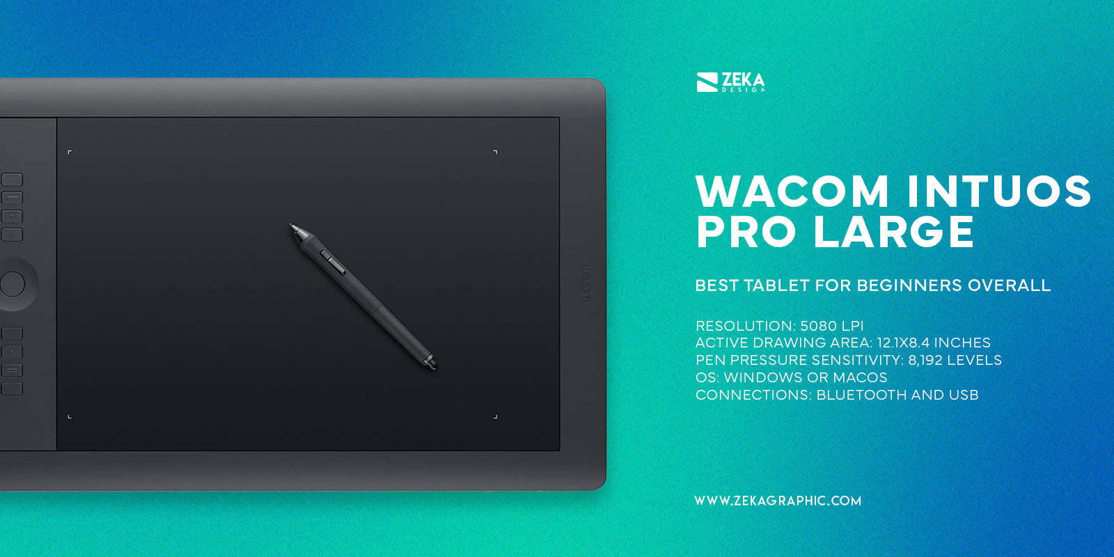 Wacom Intuos Pro Large Best Drawing Tablet For Beginners Overall