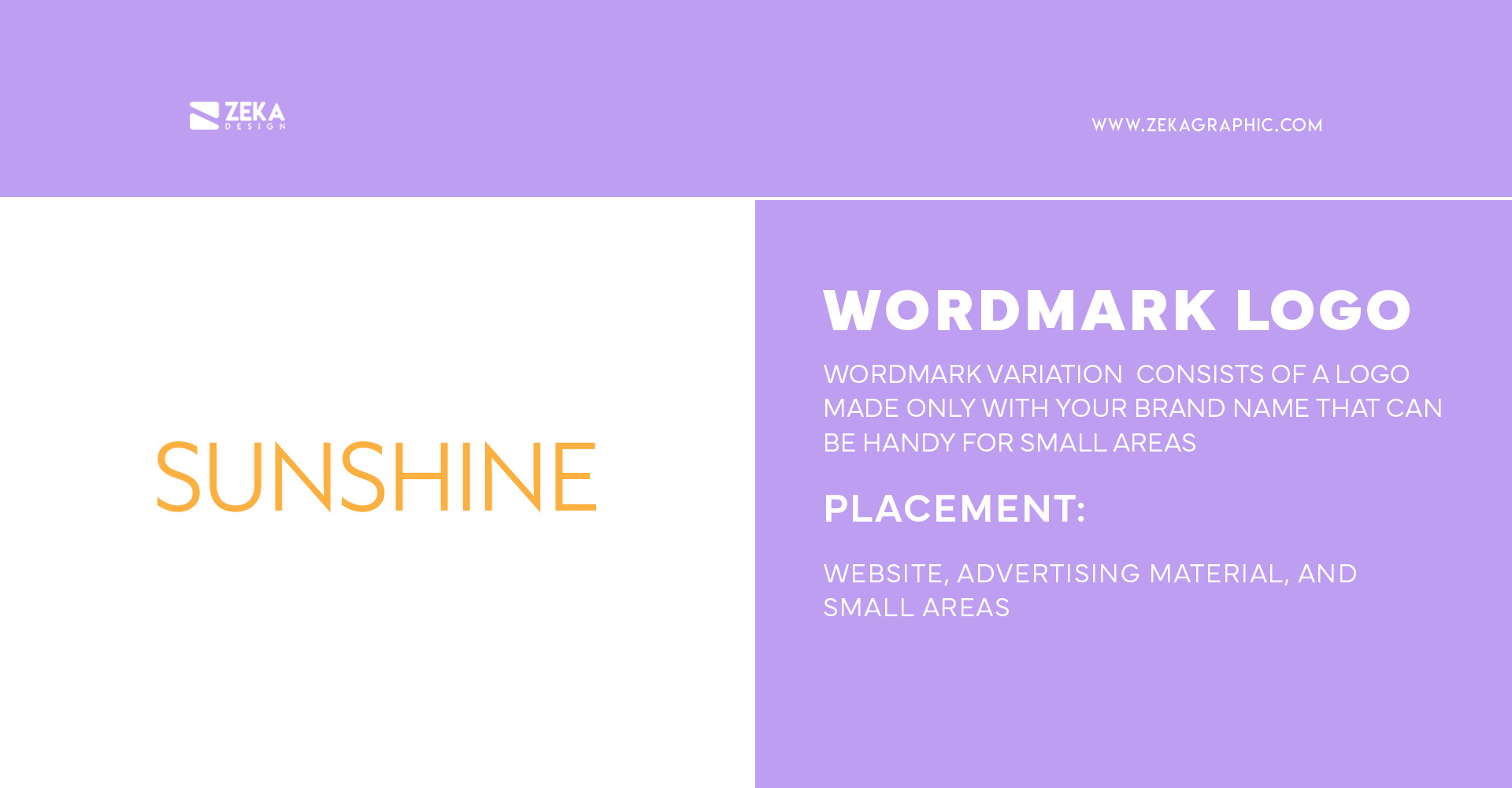 Wordmark logo variation