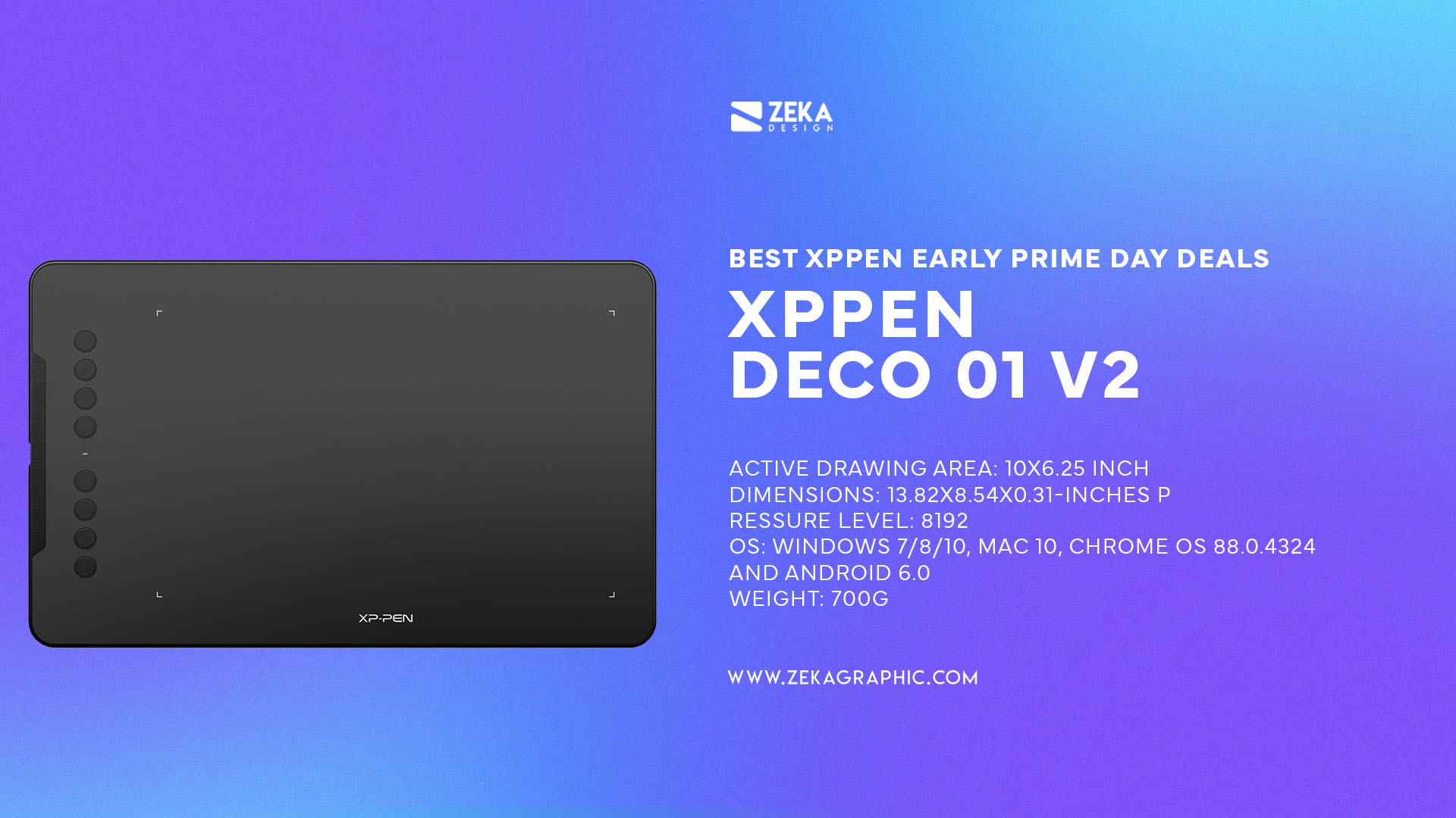best drawing tablet XPPen Deco 01 V2