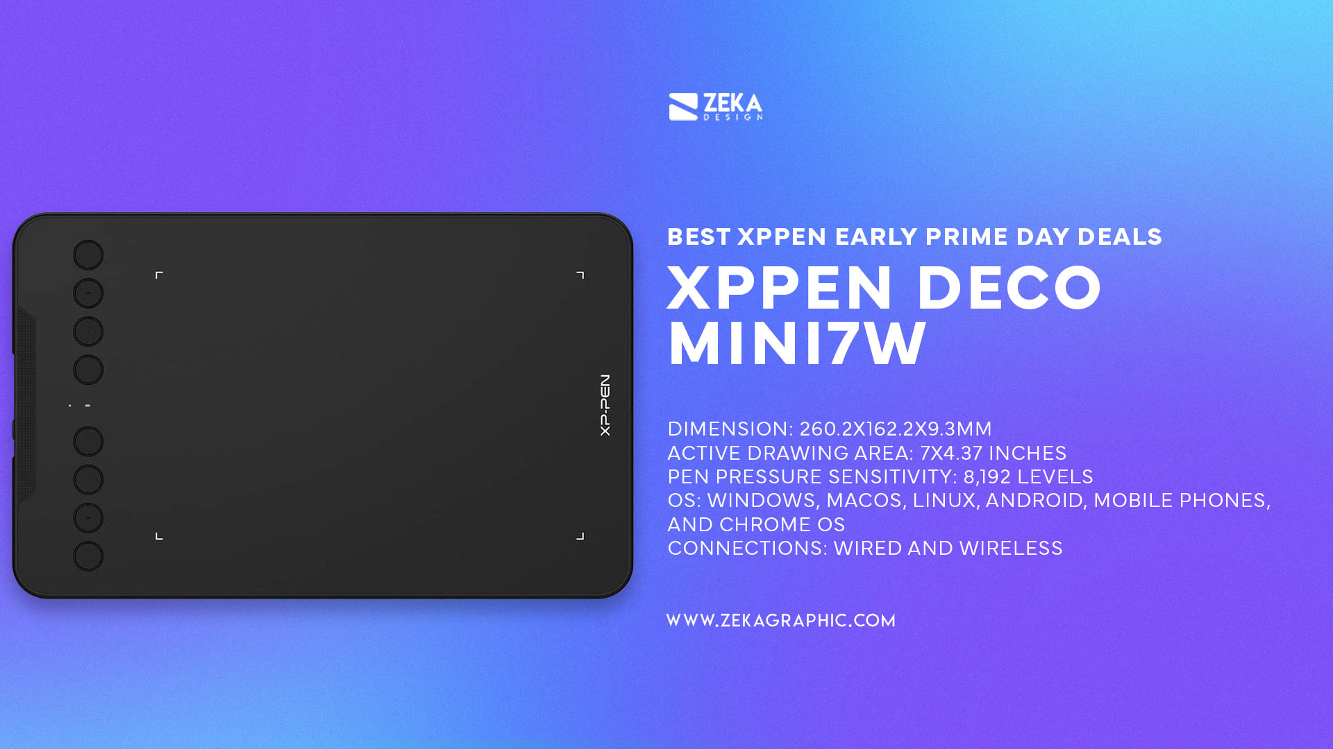 best drawing tablet XPPen Deco mini7W