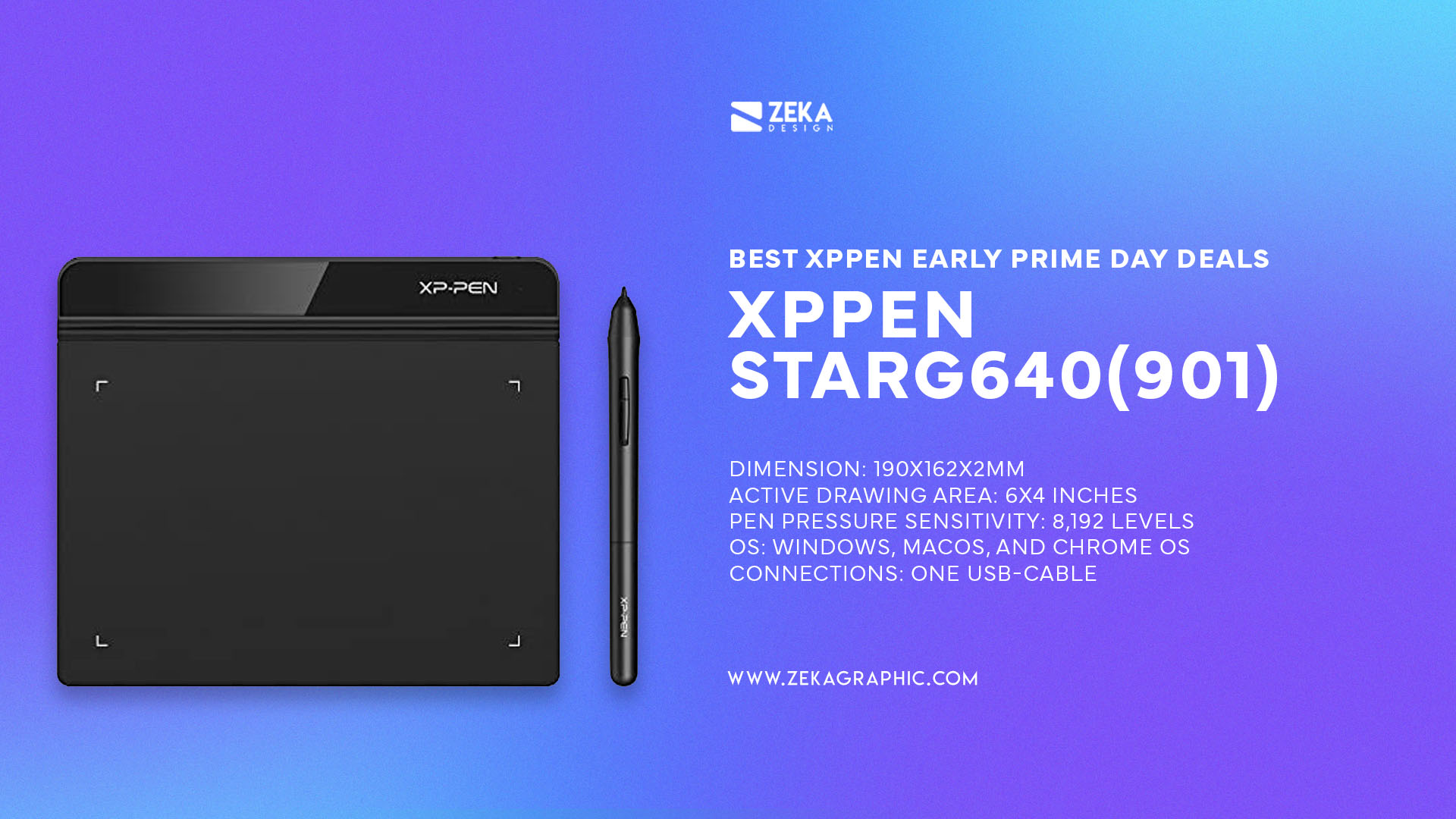 best drawing tablet XPPen StarG640(901)