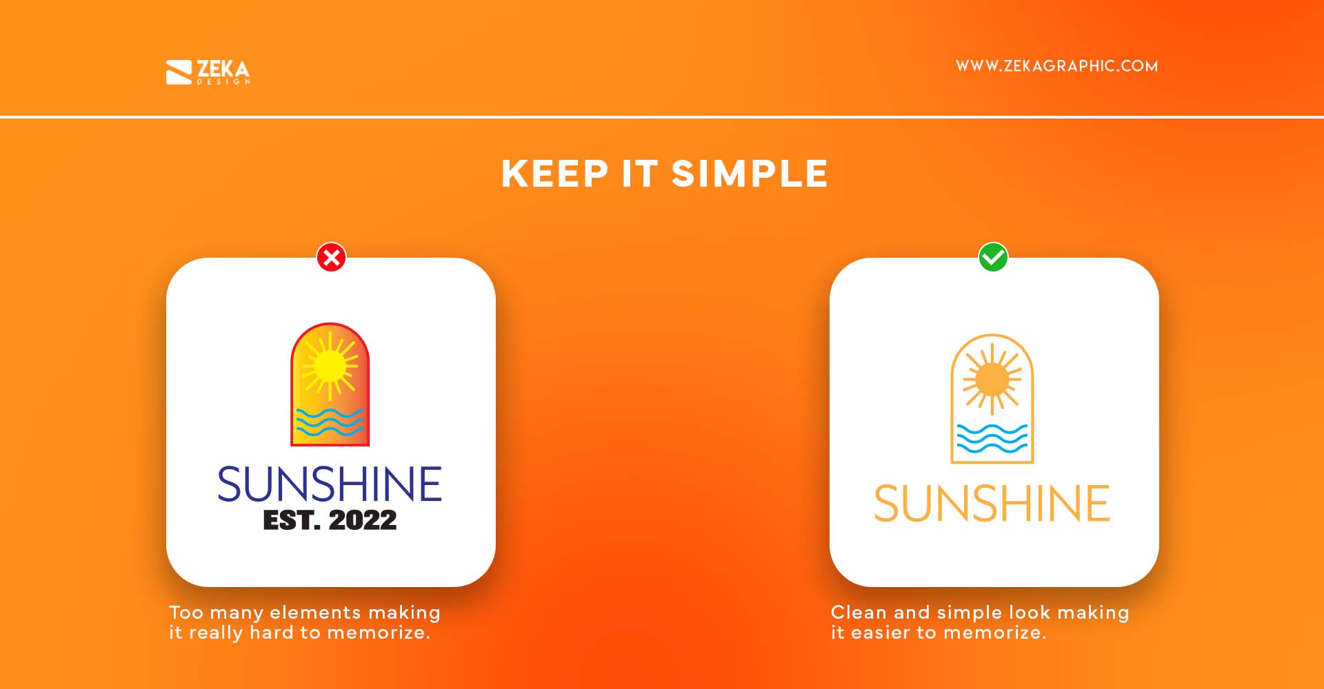 logo design tips Keep it Simple and apply minimalist design principles