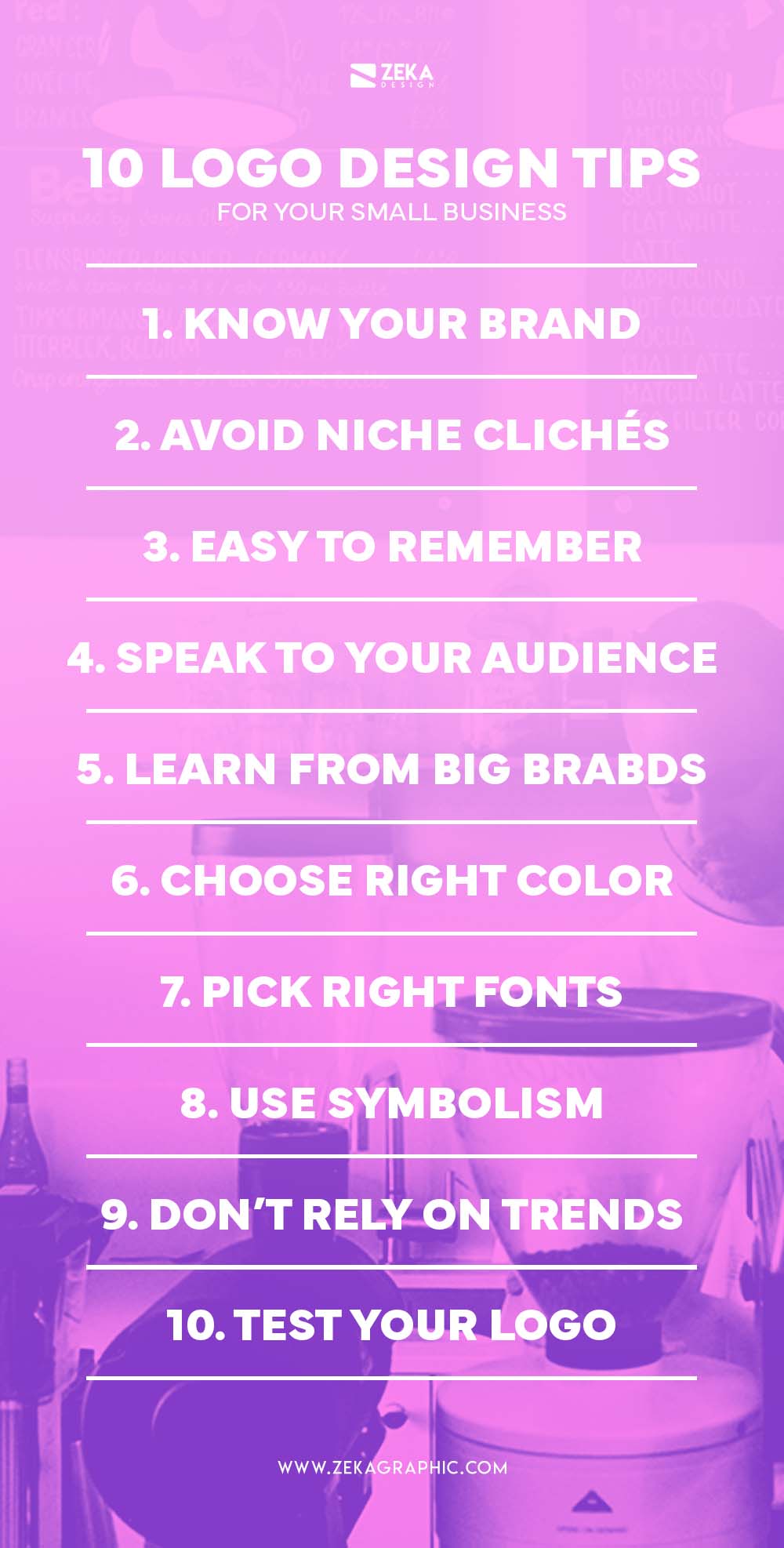 10 logo design tips for your small business logo infographic