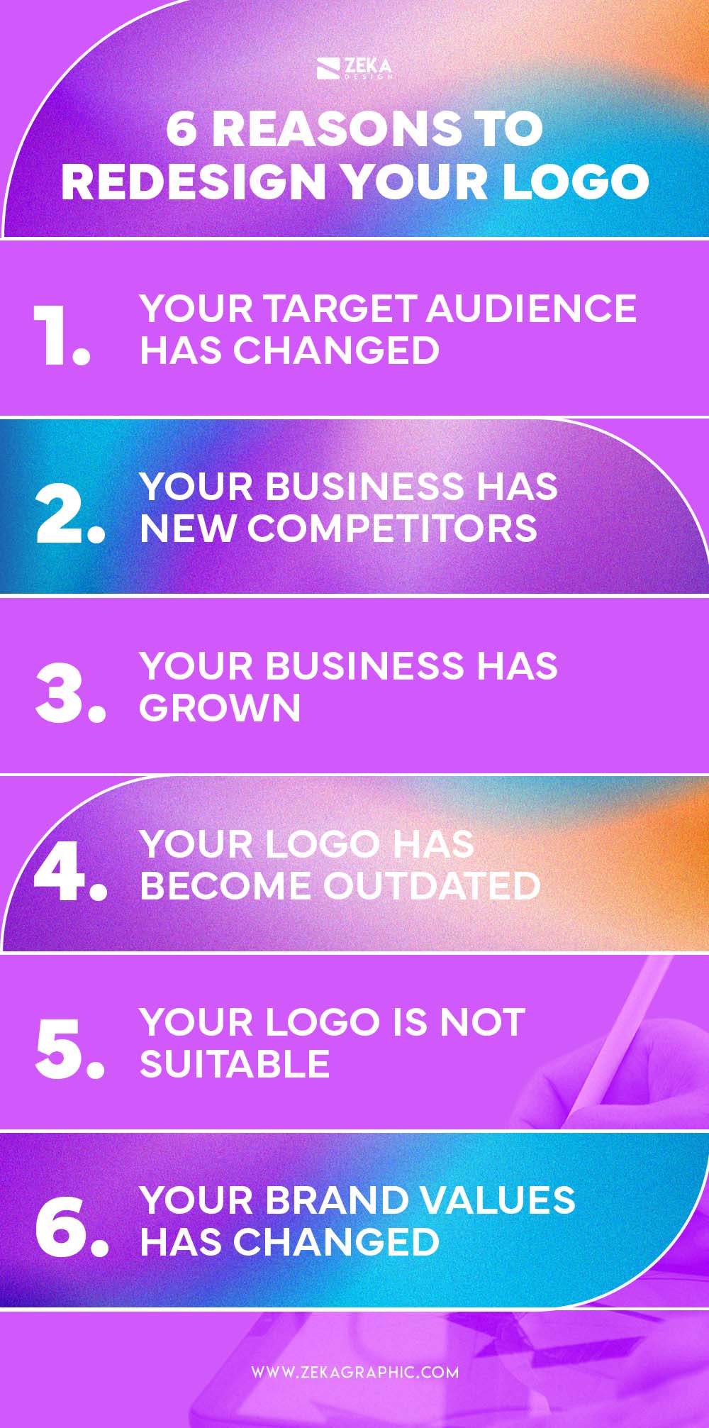 6 reasons your business need a logo redesign infographic