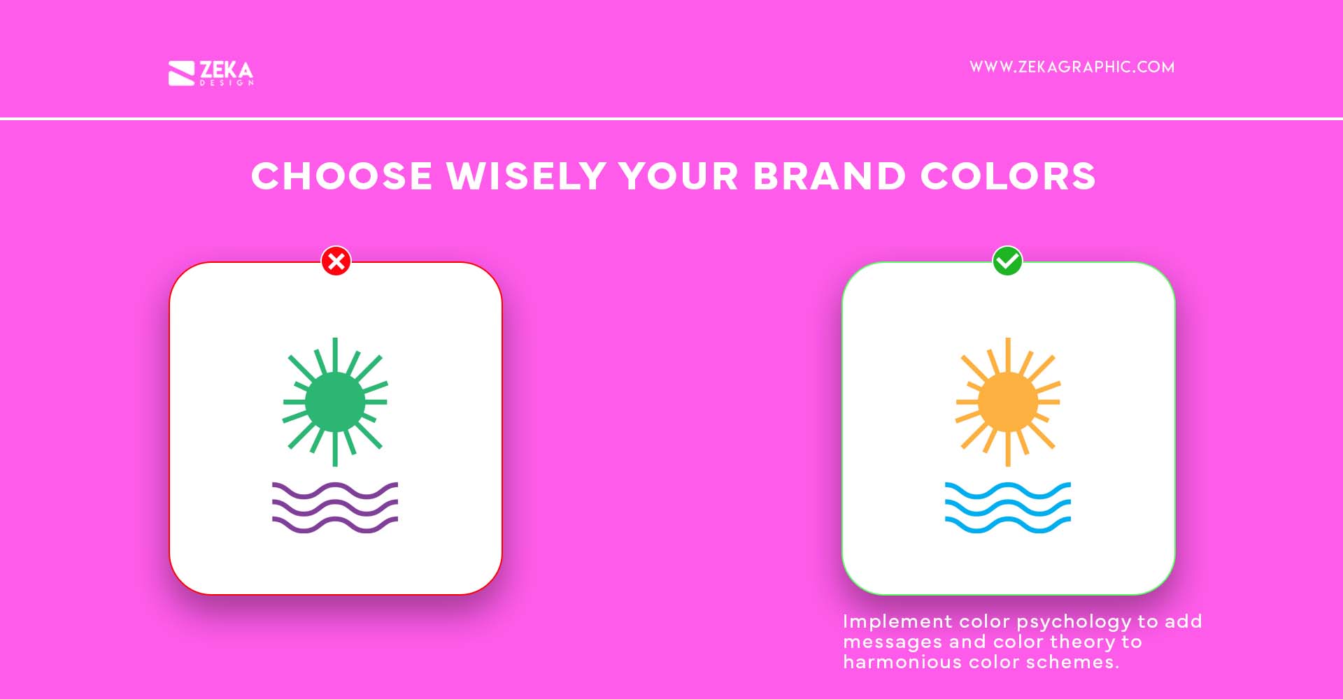 Choose Wisely your Brand Colors small business logo tips